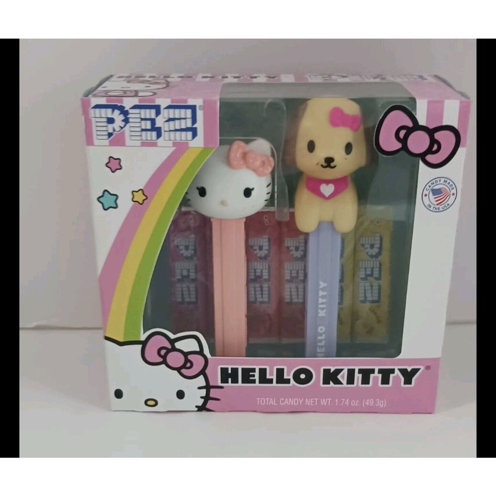 Hello Kitty Pez Candy Collectible Gift Set Hello Kitty & Puppy 2023 Brand New!